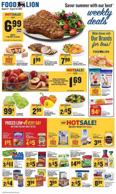 Food Lion (NC) Weekly Ad Flyer Specials August 17 to August 23, 2022