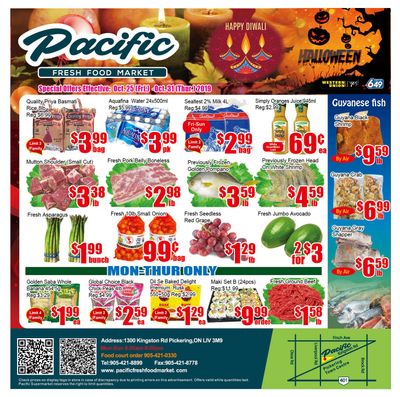 Pacific Fresh Food Market (Pickering) Flyer October 25 to 31
