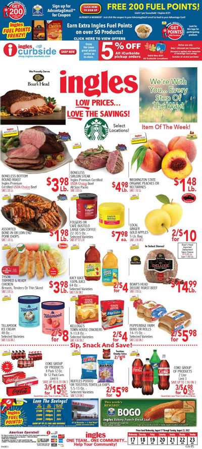 Ingles (GA, NC, SC, TN) Weekly Ad Flyer Specials August 17 to August 23, 2022
