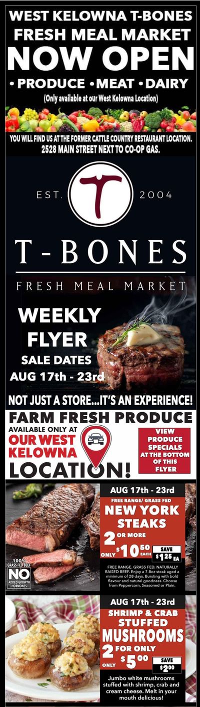 T-Bone's Flyer August 17 to 23
