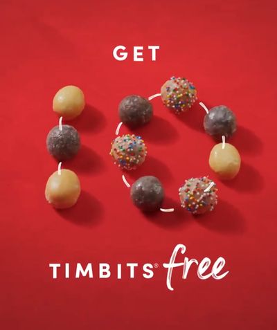 Tim Hortons Canada Promo: 10 FREE Timbits When You Buy 10
