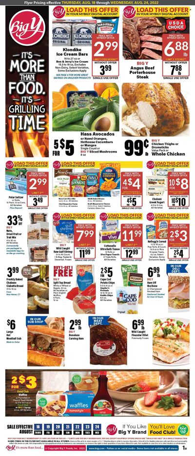 Big Y (MA) Weekly Ad Flyer Specials August 18 to August 24, 2022