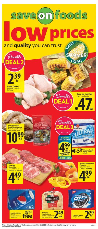 Save on Foods (SK) Flyer August 18 to 24