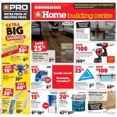 Home Building Centre (Atlantic) Flyer August 18 to 24