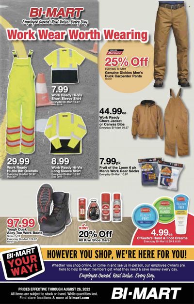 Bi-Mart (ID, OR, WA) Weekly Ad Flyer Specials August 15 to August 26, 2022