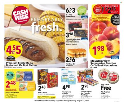 Cash Wise (MN) Weekly Ad Flyer Specials August 17 to August 23, 2022