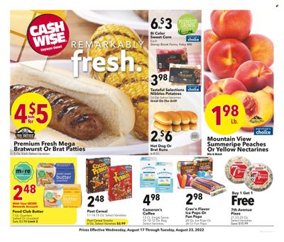 Cash Wise (ND) Weekly Ad Flyer Specials August 17 to August 23, 2022