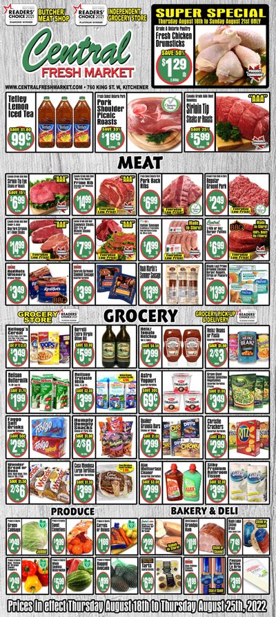 Central Fresh Market Flyer August 18 to 25