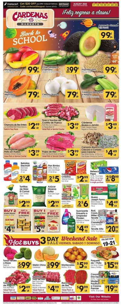Cardenas (CA, NV) Weekly Ad Flyer Specials August 17 to August 23, 2022