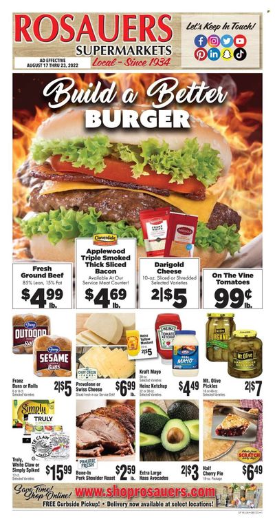 Rosauers (ID, MT, OR, WA) Weekly Ad Flyer Specials August 17 to August 23, 2022