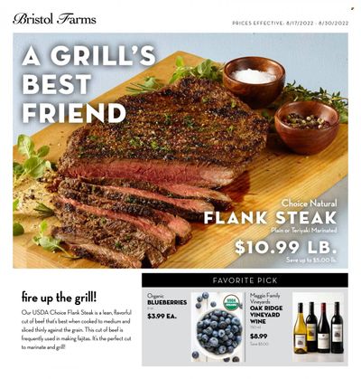 Bristol Farms (CA) Weekly Ad Flyer Specials August 17 to August 30, 2022