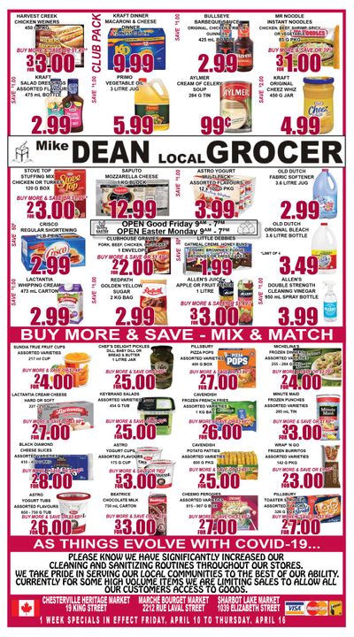 Mike Dean's Super Food Stores Flyer April 10 to 16