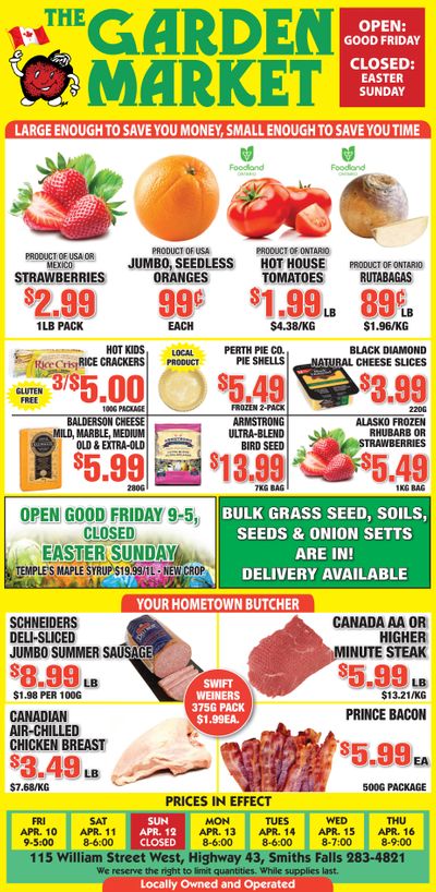 The Garden Market Flyer April 10 to 16