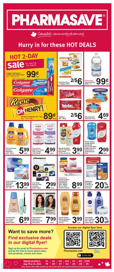 Pharmasave (ON) Flyer August 19 to 25