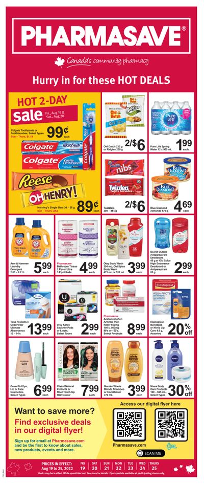 Pharmasave (West) Flyer August 19 to 25