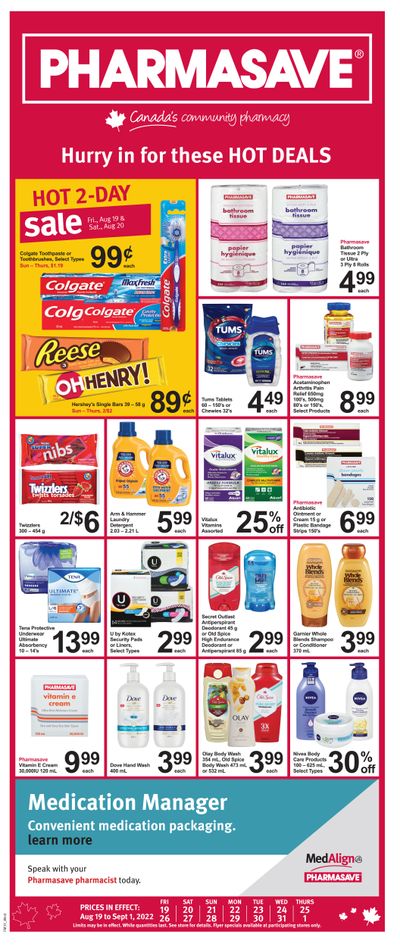 Pharmasave (West) Flyer August 19 to September 1
