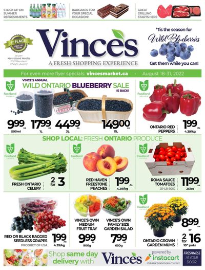 Vince's Market Flyer August 18 to 31
