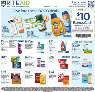 RITE AID Weekly Ad Flyer Specials August 21 to August 27, 2022