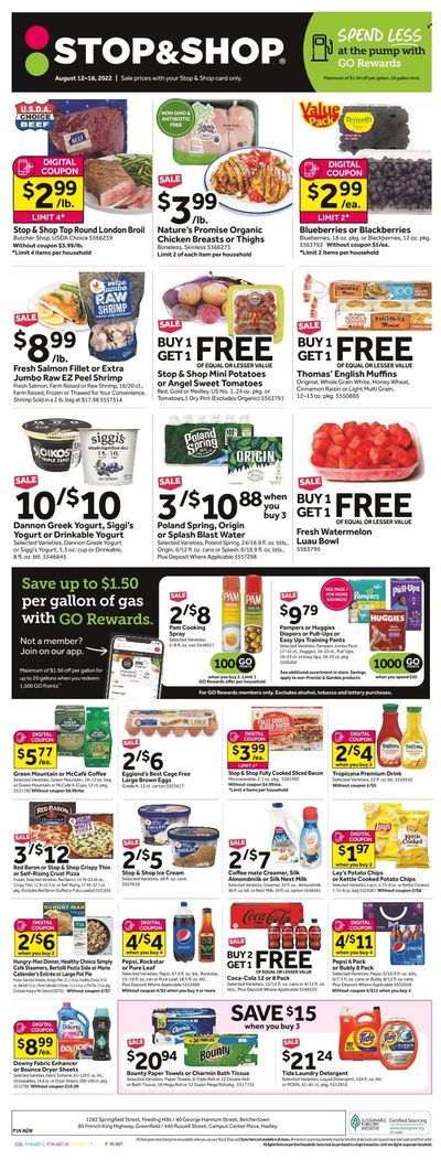 Stop & Shop (MA) Weekly Ad Flyer Specials August 19 to August 25, 2022