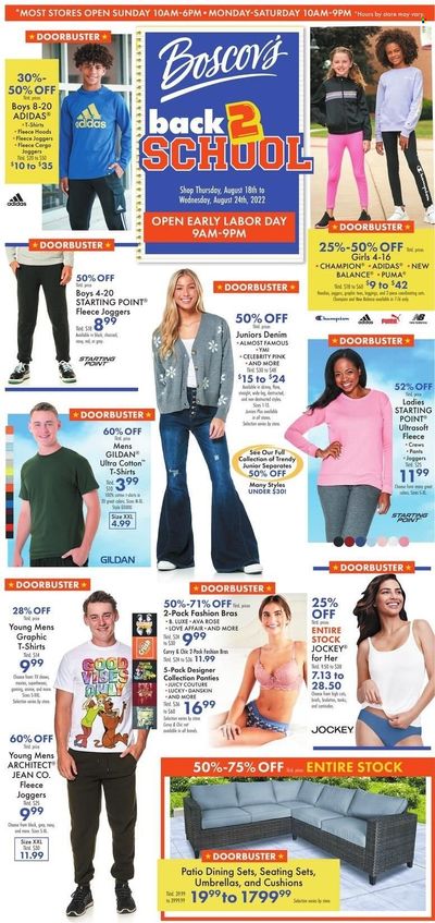 Boscov's (CT, DE, MD, NJ, NY, PA) Weekly Ad Flyer Specials August 18 to August 24, 2022