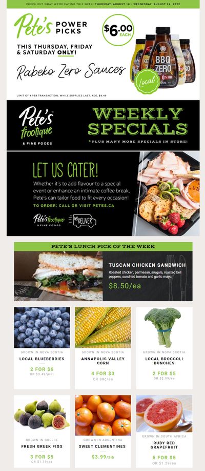 Pete's Fine Foods Flyer August 18 to 24