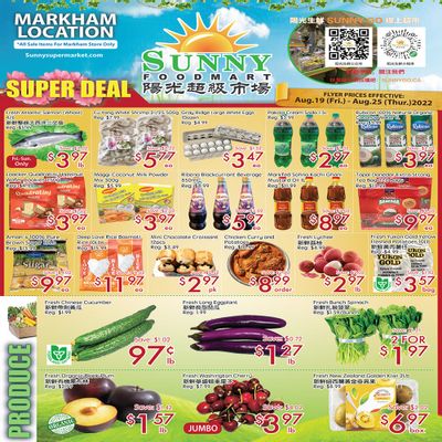 Sunny Foodmart (Markham) Flyer August 19 to 25