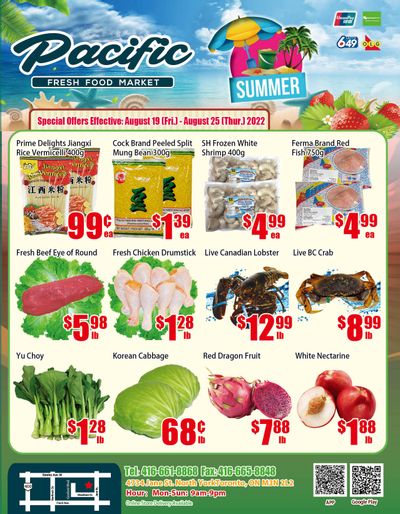 Pacific Fresh Food Market (North York) Flyer August 19 to 25