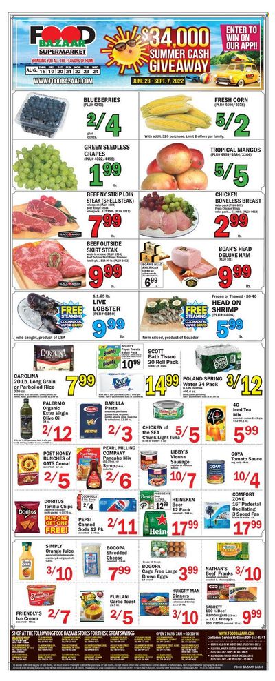 Food Bazaar (CT, NJ, NY) Weekly Ad Flyer Specials August 18 to August 24, 2022