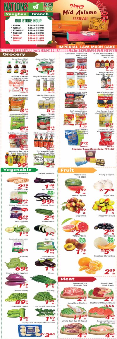 Nations Fresh Foods (Vaughan) Flyer August 19 to 25