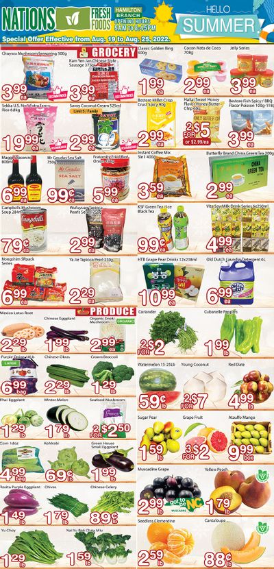 Nations Fresh Foods (Hamilton) Flyer August 19 to 25