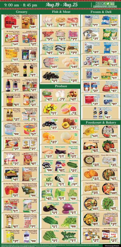 Nations Fresh Foods (Mississauga) Flyer August 19 to 25