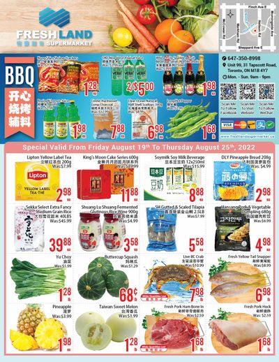 FreshLand Supermarket Flyer August 19 to 25