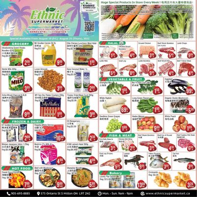 Ethnic Supermarket (Milton) Flyer August 19 to 25