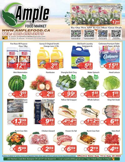 Ample Food Market (Brampton) Flyer August 19 to 25