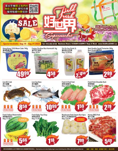 Field Fresh Supermarket Flyer August 19 to 25