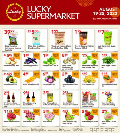 Lucky Supermarket (Calgary) Flyer August 19 to 25