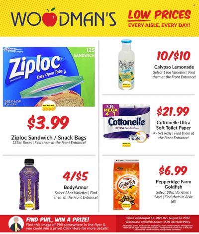 Woodman's Markets (IL, WI) Weekly Ad Flyer Specials August 18 to August 24, 2022