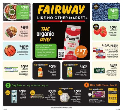 Fairway Market (CT, NJ, NY) Weekly Ad Flyer Specials August 19 to August 25, 2022