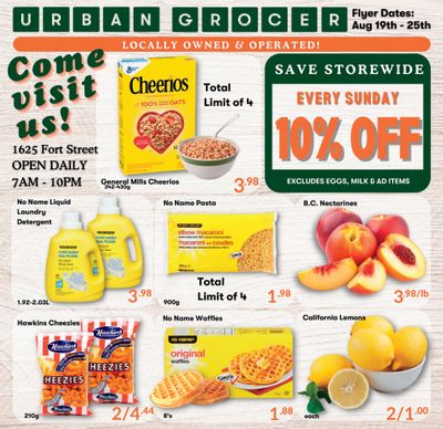 Urban Grocer Flyer August 19 to 25