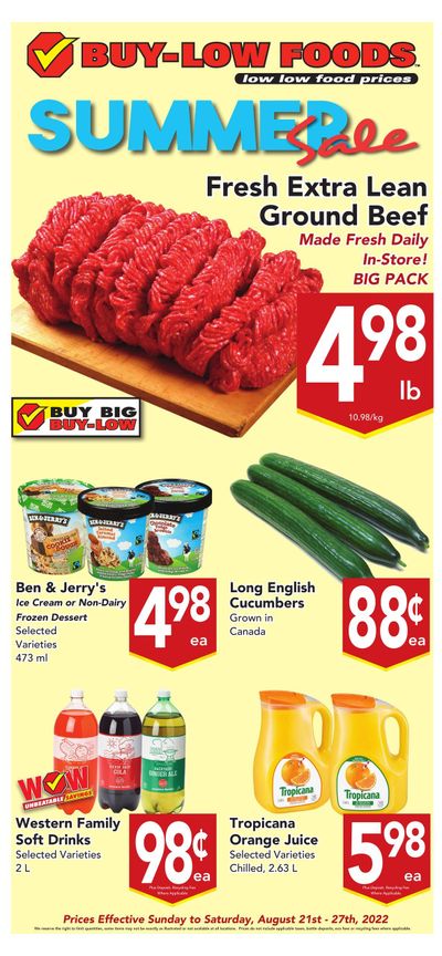 Buy-Low Foods Flyer August 21 to 27