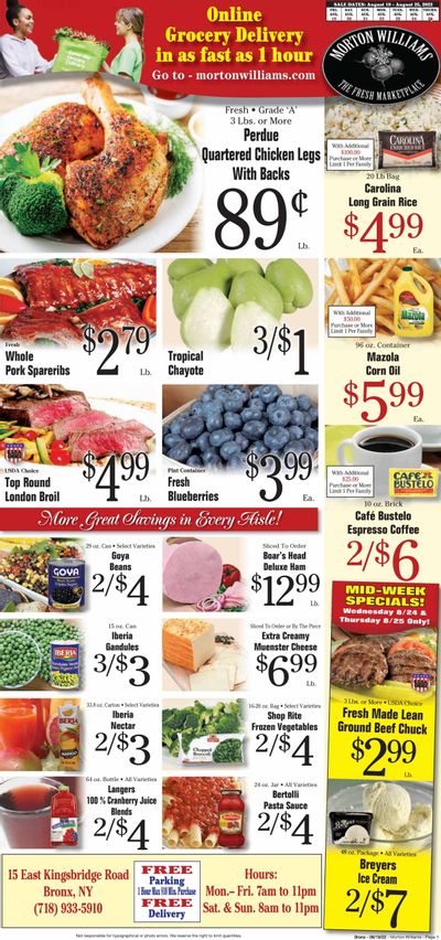 Morton Williams (NY) Weekly Ad Flyer Specials August 19 to August 25, 2022 Morton Williams (NY) Weekly Ad Flyer Specials August 19 to August 25, 2022