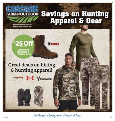 Cascade Farm And Outdoor (OR, WA) Weekly Ad Flyer Specials August 17 to August 23, 2022