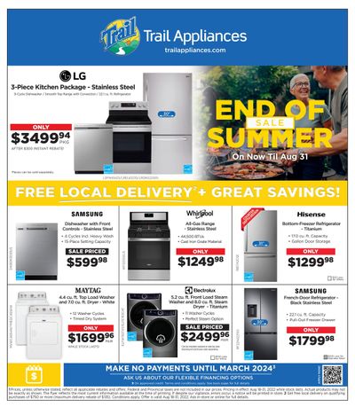 Trail Appliances (BC) Flyer August 18 to 31