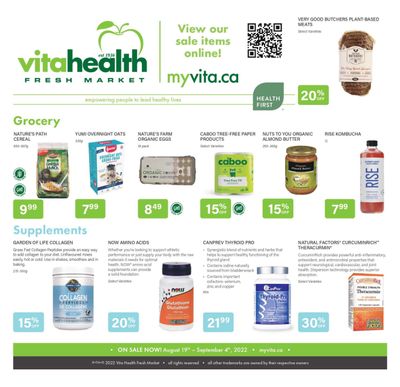 Vita Health Fresh Market Flyer August 19 to September 4