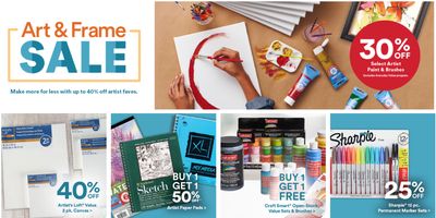 Michaels Canada Art & Frame Sale: Save 30% off Select Artist Paint & Brushes + More Offers