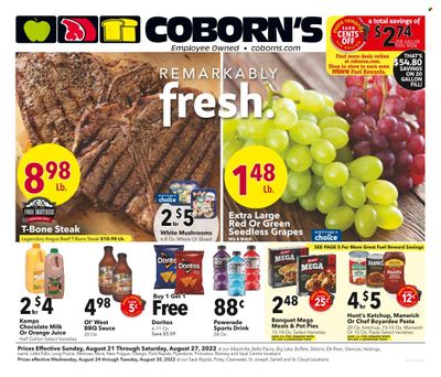 Coborn's (MN, SD) Weekly Ad Flyer Specials August 21 to August 27, 2022