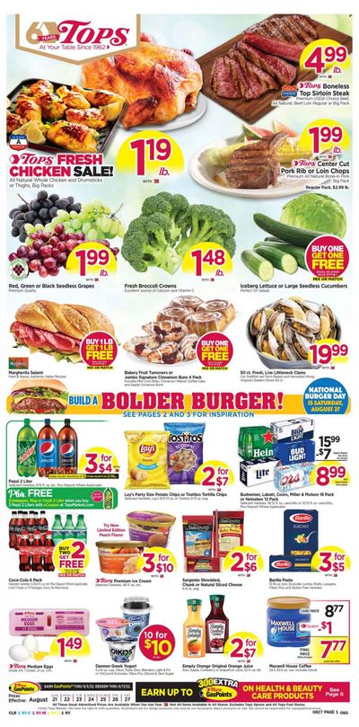 Tops Weekly Ad Flyer Specials August 21 to August 27, 2022