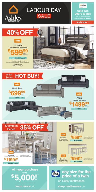 Ashley HomeStore (West) Flyer August 23 to September 6
