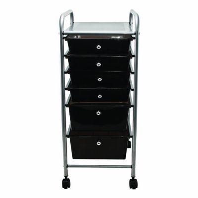ADVANTUS 6-Drawer Rolling File Organizer Cart, 32 x 13 x 15.4 Inches, Smoke (34005) $66.77 (Reg $102.06)