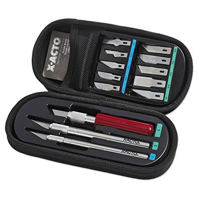 X-ACTO Basic Hobby Knife Set with 3 Handles and 13 Blades, Includes Zipper Case (x5285) $24.36 (Reg $42.49)